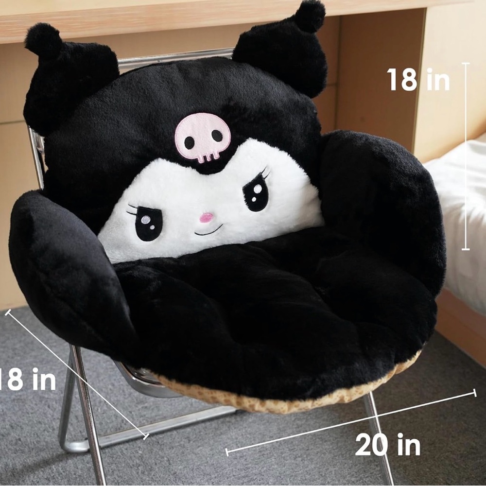 Black and White Plush Character Chair - Picture 2 of 2